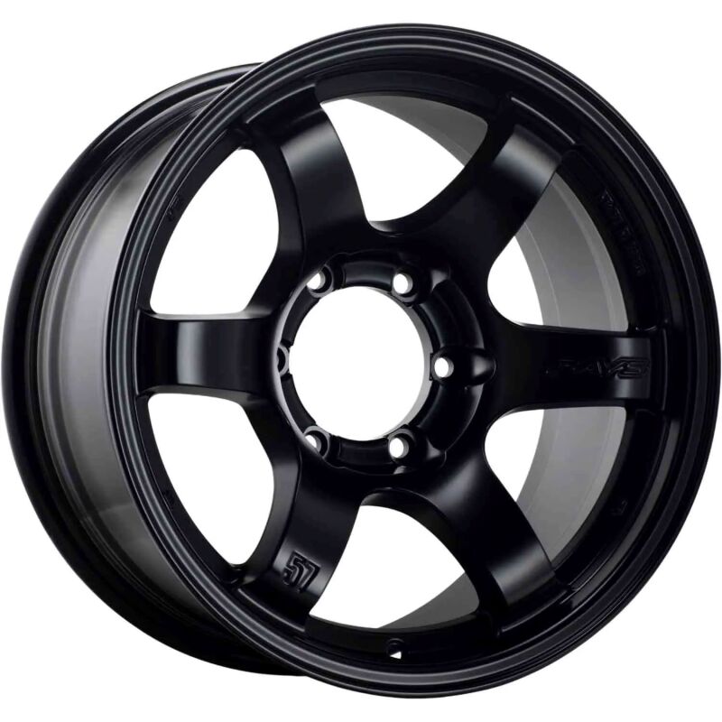 Gram Lights 57DR-X 17X8.5 -10 6-139.7 Semi Gloss Black