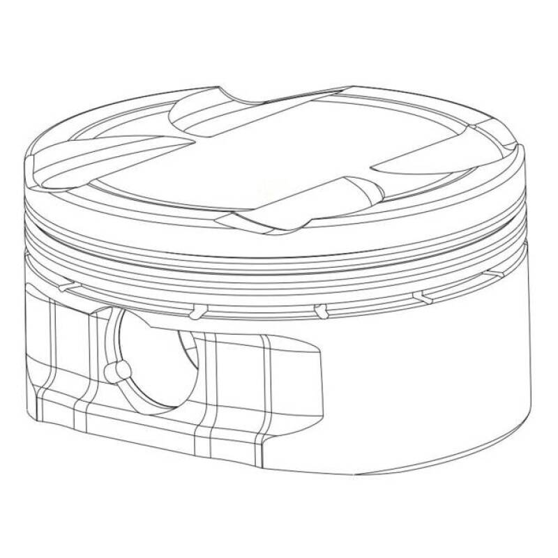 CP Piston & Ring for Nissan RB25DET - Bore (86mm) - Size (STD) - CR (8.5) - SINGLE PISTON