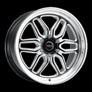 Weld Racing 17x7 Laguna Drag 6x135 ET20 BS4.8 Gloss BLK MIL DIA 87.1