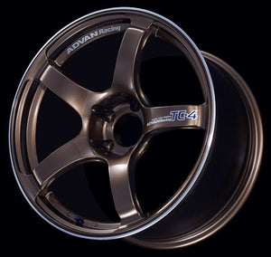 Advan TC4 17x9.0 +35 5x114.3 Umber Bronze Metallic and Ring Wheel