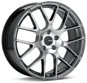 Enkei Raijin 19x9.5 35mm Offset 5x112 Bolt Pattern 72.6 Bore Dia Hyper Silver Wheel