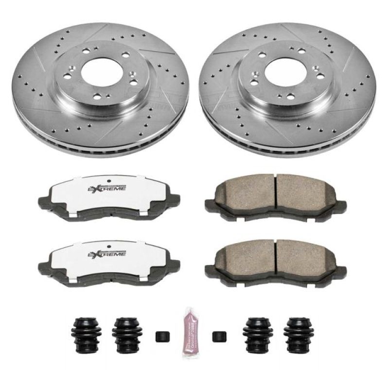 Power Stop 06-12 Mitsubishi Eclipse Front Z26 Street Warrior Brake Kit