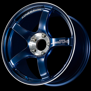 Advan TC-4 SE 15x5.0 / +45 Offset / 4-100 / 63mm Bore / Racing Indigo Blue & Diamond Cut