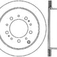 StopTech 98-07 Toyota Land Cruiser Rear Right Slotted Sport Cryo Brake Rotor