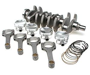 Brian Crower Nissan SR20DE(T) Stroker Kit 91mm Stroke Billet Crank H-Beam Rod (5.366) Custom Pistons