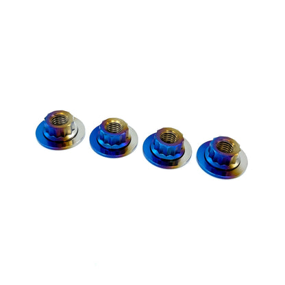 JDC Titanium Hood Bracket Replacement Nuts | Nissan R35 GT-R