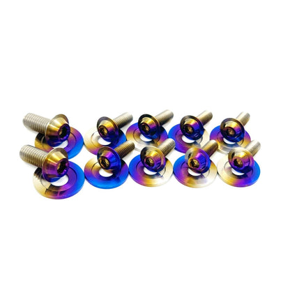 JDC Titanium Engine Bay Dress-Up Hardware Kit | 2015-2021 Subaru STi