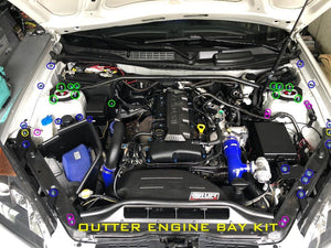 JDC Titanium Engine Bay Dress-Up Hardware Kit | Hyundai Genesis Coupe 2.0T BK1