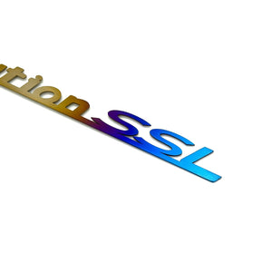 JDC Titanium "Evolution SSL" Trunk Badge | Mitsubishi Evo 8/9