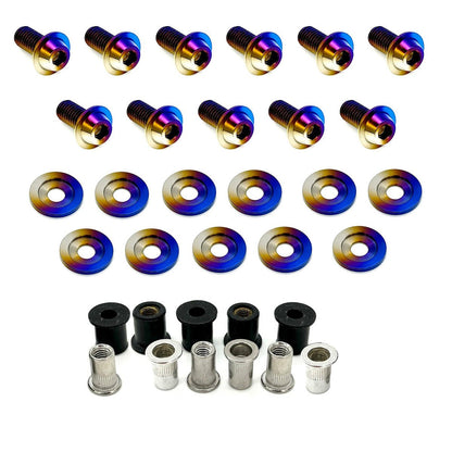 JDC Titanium Fender Weather Strip Hardware | Nissan 370z