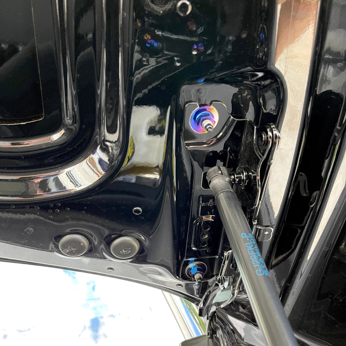 JDC Titanium Hood Bracket Hardware Kit | A90 Toyota Supra