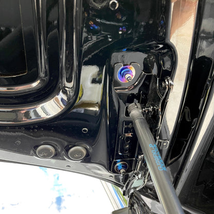JDC Titanium Hood Bracket Hardware Kit | A90 Toyota Supra