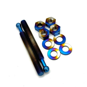 JDC Titanium Quik-Latch QL-38 Replacement Hood Pin Hardware Kit | Universal