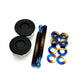 JDC Titanium Quik-Latch QL-38 Replacement Hood Pin Hardware Kit | Universal