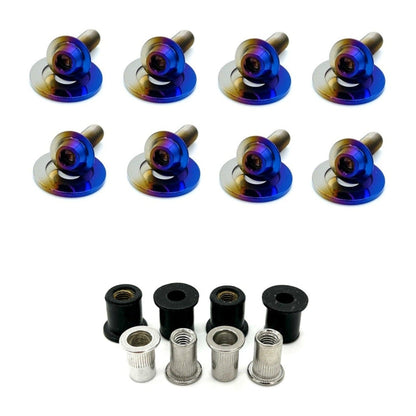 JDC Titanium Radiator Cooling Shroud Plastic Clip Replacement Kit | Nissan R35 GT-R