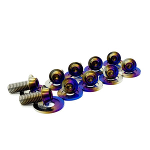 JDC Titanium Radiator Support Area Hardware Kit | Mitsubishi Evo X