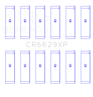 King Engine Bearings Mitsubishi 6G72 (Size 0.25) Connecting Rod Bearing Set