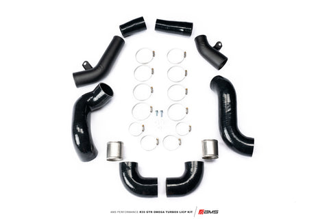 AMS Performance  Nissan R35 GTR Omega Turbo Kit 3in Lower Intercooler Pipes