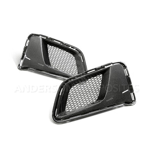 Anderson Composites 17-18 Chevrolet Camaro 1LE Carbon Fiber Type LE Air Duct Bezels