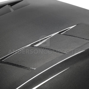 Anderson Composites 2018 Ford Mustang GT Type-SA Style Heat Extractor Double Sided Carbon Fiber Hood