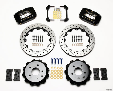 Wilwood Dynapro Radial Rear Kit 13.00in Drilled Nissan 350Z/Fiti G35
