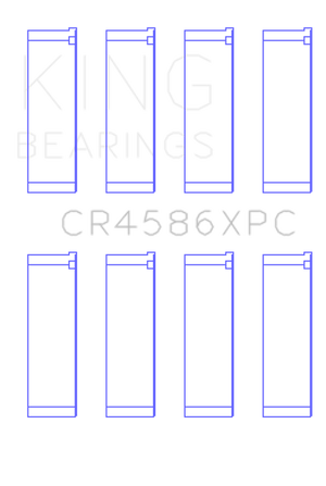 King Engine Bearings Mitsubishi 4B11T Performance Coated Rod Bearing Set - Size STDX