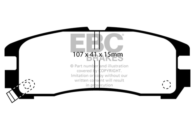 EBC 95-99 Chrysler Sebring Coupe 2.0 Ultimax2 Rear Brake Pads