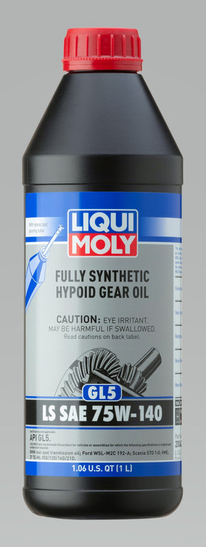 LIQUI MOLY 1L Fully Synthetic Hypoid Gear Oil (GL5) LS SAE 75W140