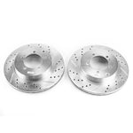 Power Stop 03-06 Mitsubishi Lancer Rear Evolution Drilled & Slotted Rotors - Pair