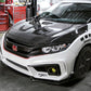 Seibon 2016-2017 Honda Civic Coupe/Sedan/Hatchback MR-Style Carbon Fiber Hood