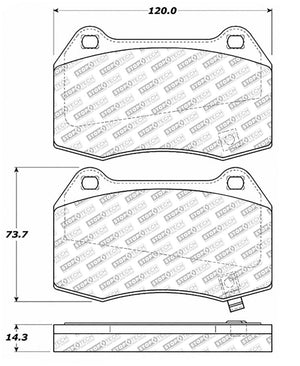 StopTech Street Select Brake Pads - Rear