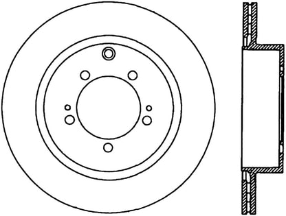 StopTech Power Slot 08-09 Evo 10 Cryo Slotted Right Rear Rotor