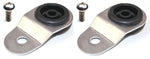 Torque Solution Radiator Mount Combo with Inserts (Silver) : Mitsubishi Evolution 7/8/9