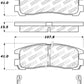 StopTech Street Touring 4/89-99 Mitsubishi Eclipse GST Rear Brake Pads