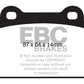 EBC 08-16 Mitsubishi Lancer Evo 10 2.0 Turbo (1 piece rotor) Ultimax2 Rear Brake Pads