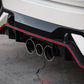 Seibon 16-17 Honda Civic Type R OEM Carbon Fiber Rear Lip