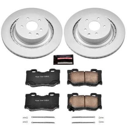 Power Stop 08-13 Infiniti G37 Rear Z17 Evolution Geomet Coated Brake Kit