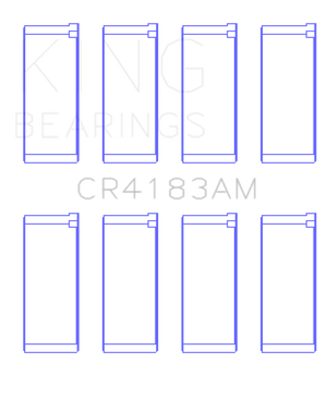King Engine Bearings Chrysler/Mitsubishi 122ci 2.0L (Size STD) Rod Bearing Set