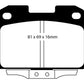 EBC 94-96 Dodge Stealth 3.0 4WD Yellowstuff Rear Brake Pads