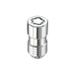 McGard Wheel Lock Nut Set - 4pk. (Cone Seat) M14X1.5 / 21mm & 22mm Dual Hex / 1.639in. L - Chrome