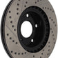 StopTech 1/02-05 Infiniti G35 (alloy disc) / 6/02-05 Nissan 350Z Slotted & Drilled Right Front Rotor