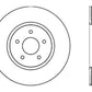 StopTech Nissan 370z / Infiniti G37 SportStop Cryo Drilled Front Right Rotor