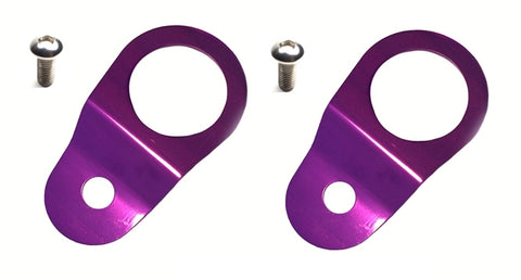 Torque Solution Radiator Mount Combo with Inserts (Purple) : Mitsubishi Evolution 7/8/9