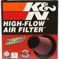 K&N Universal Round Tapered Carbon Fiber Air Filter 6in Flg ID Centered/7.5in B OD/4.5in T OD/4in H