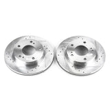 Power Stop 94-96 Nissan 240SX Front Evolution Drilled & Slotted Rotors - Pair