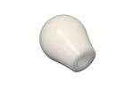 Torque Solution Delrin Tear Drop Shift Knob (White): Universal 10x1.5