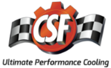 CSF Universal Half Radiator w/-16AN & Slip-On Fittings/12in SPAL Fan & Shroud