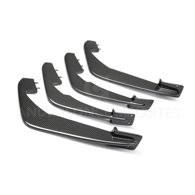 Anderson Composites 20-21 Chevrolet Corvette C8 Stingray Carbon Fiber Rear Diffuser Fins (Set of 4)