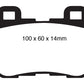 EBC 08-13 Infiniti FX50 5.0 Yellowstuff Rear Brake Pads