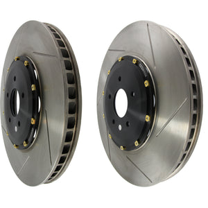 StopTech 09-11 Nissan GT-R Front Slotted Bare Iron 380x34mm AeroRotor Kit Pair